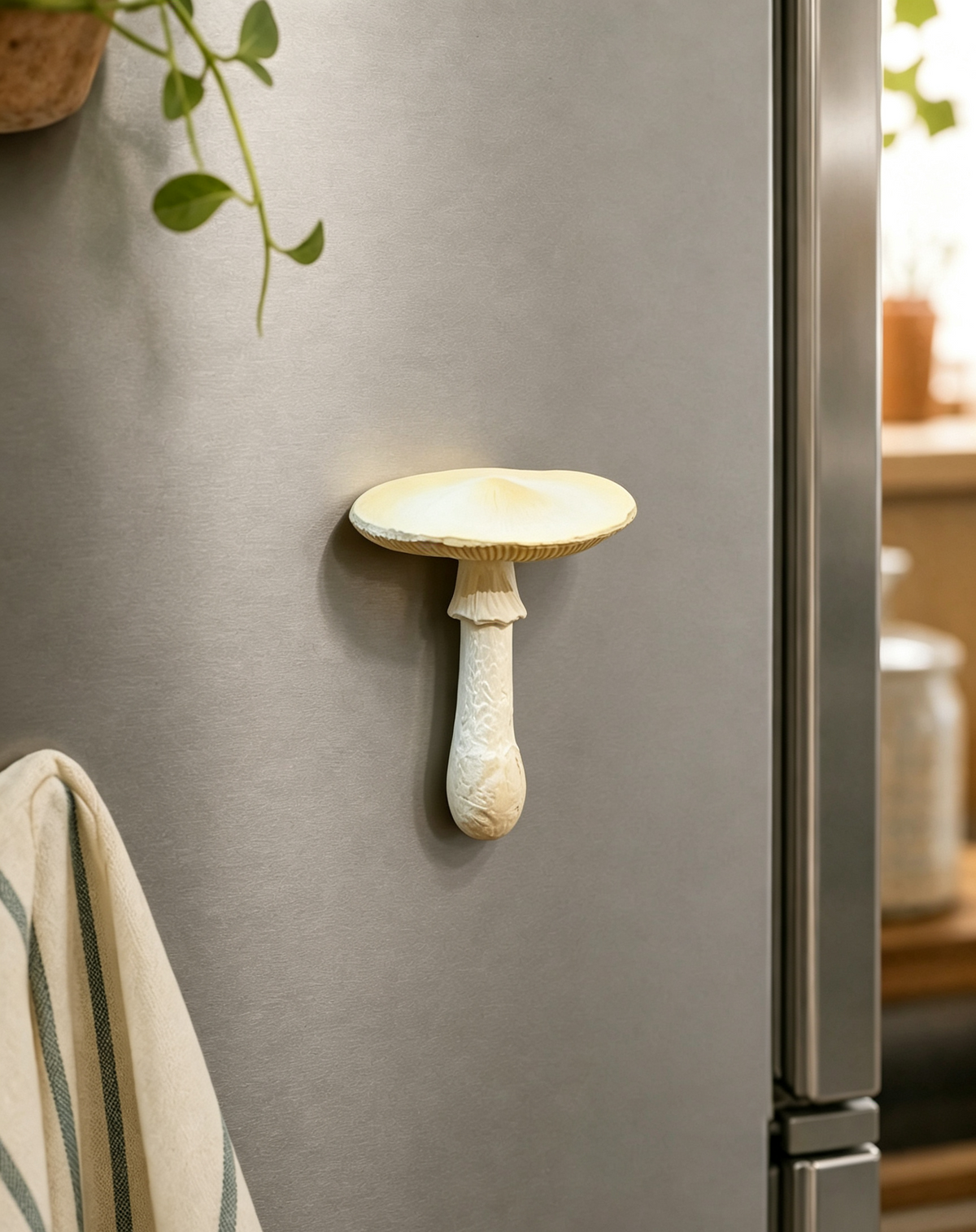 Jofuly-22jofuly-resin-mushroom-fridge-magnet-beige-4