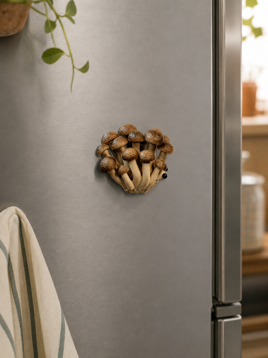 jofuly-resin-mushroom-cluster-fridge-magnet-brown-3